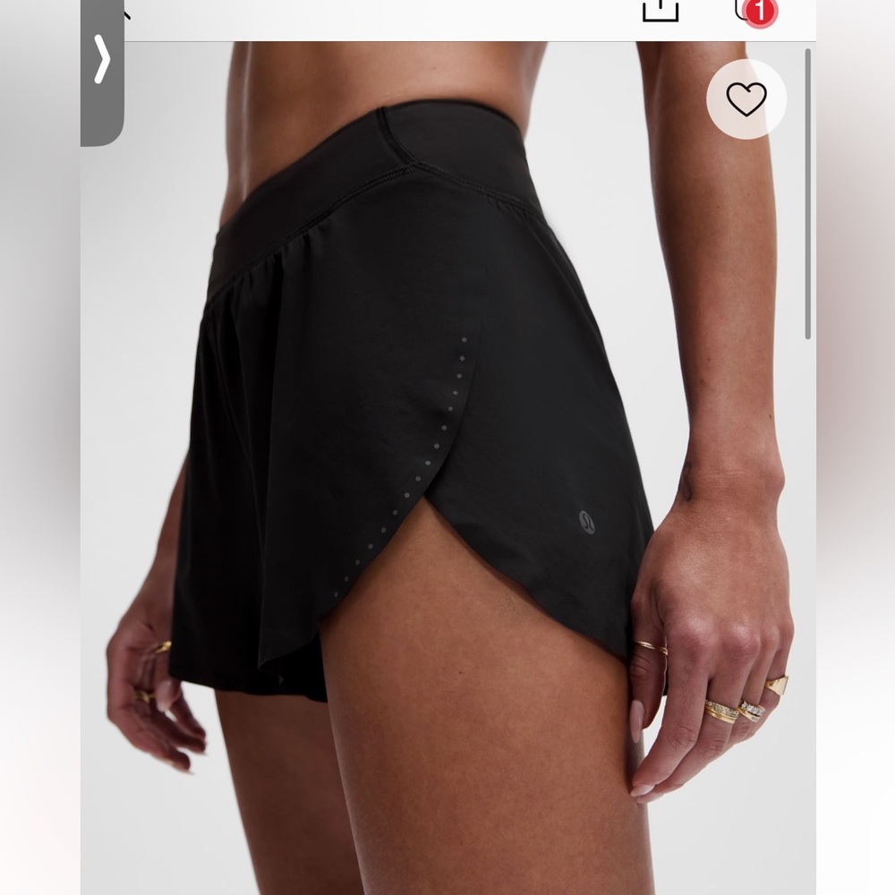 Lululemon Fast and Free Reflective High-Rise Classic-Fit Short 3"